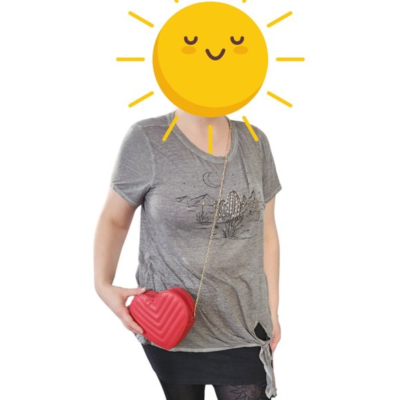 Torrid Gray Desert Tee Size 2 - Picture 1 of 4